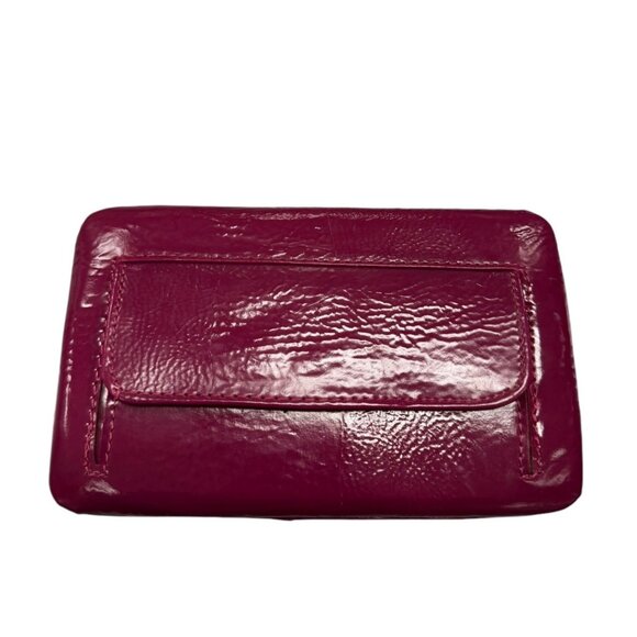 Western Bling Cross Wallet With Zebra Print Interior & Card Slots Fuchsia & Blac - Picture 4 of 7